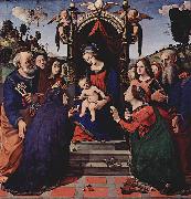 Maria mit dem Kind, Engeln, Hl. Katharina von, Piero di Cosimo